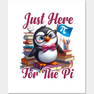 Just Here For The Pi Happy Pi Day Math Teacher boys girls Posters and Art